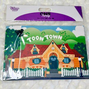 Disney Parks Mickey & Pluto Toontown Postcard Stamp One Family LE 1500 PIN